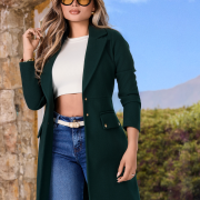 Gabán M784 Tela Paño Color Verde Oscuro