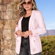 Blazer M787 Tela Paño Licrado Color Palo de Rosa